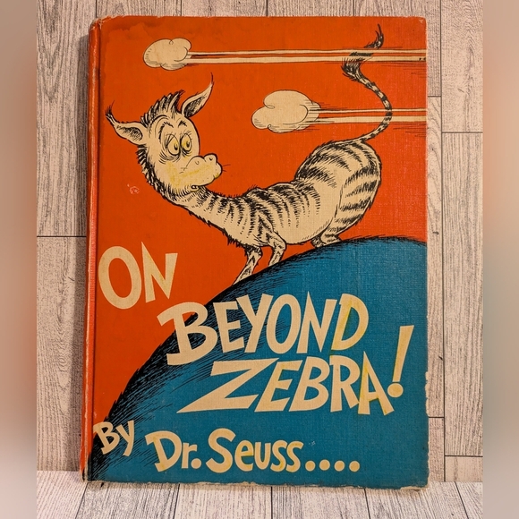 Dr. Seuss On Beyond Zebra! - Bold Orange and Blue Edition Book - Picture 1 of 12